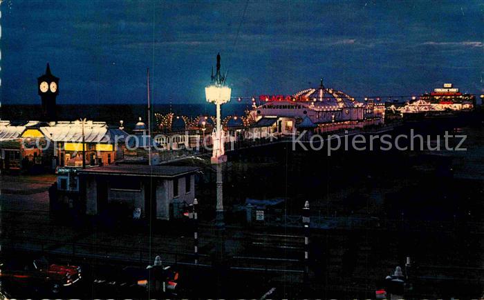 Brighton East Sussex Palace Pier by Night