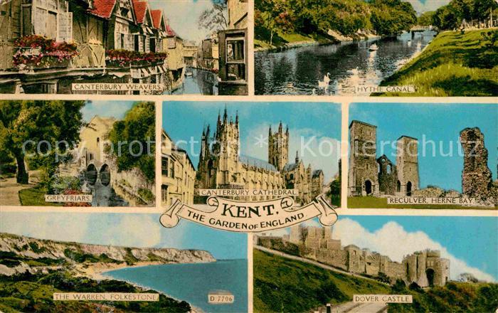 Kent Canterbury-Weavers Hythe-Canal Greyfriars Folkestone