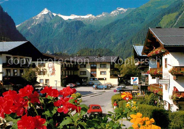 Kaprun Ortstpartie mit Kitzsteinhorn