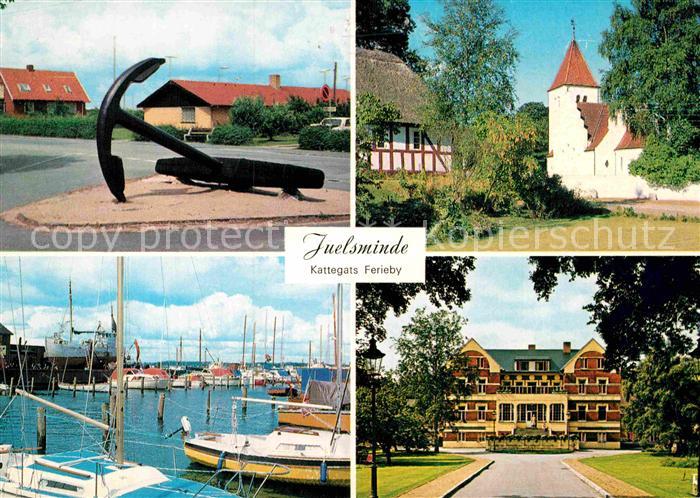 Juelsminde Kirken Havnen Kuranstalten Fregatten Jyllands Anker