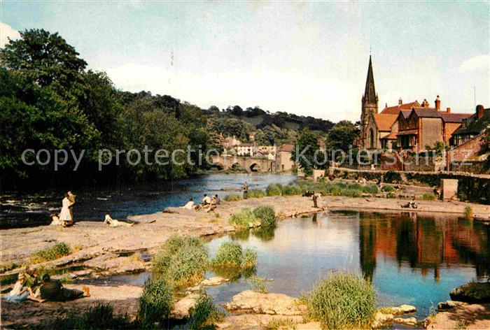 Denbighshire Llangollen from the River Dee
