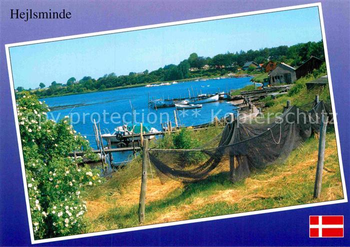 Hejlsminde Fischernetze Hafen
