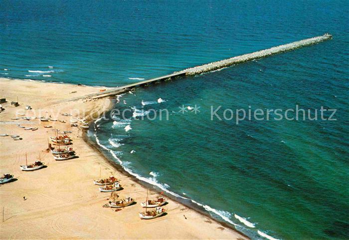 Vorupor Thisted Fliegeraufnahme mit Strand und Seebruecke