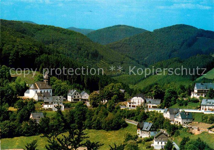 Nordenau Fliegeraufnahme mit Kirche