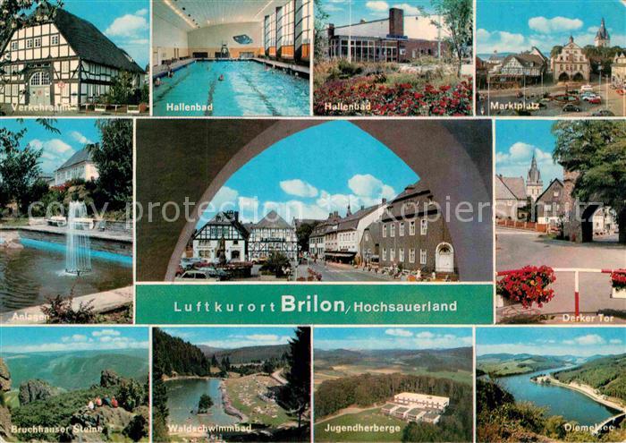 Brilon Hochsauerlandkreis NRW Hallenbad Verkehrsamt Bruchhauser Steine Jugendher