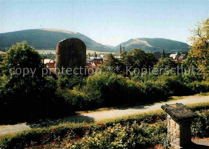 Goslar Blick vom Bismarck-Denkmal auf Kaiserstadt
