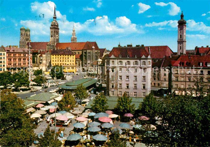 Muenchen Bayern Viktualienmarkt