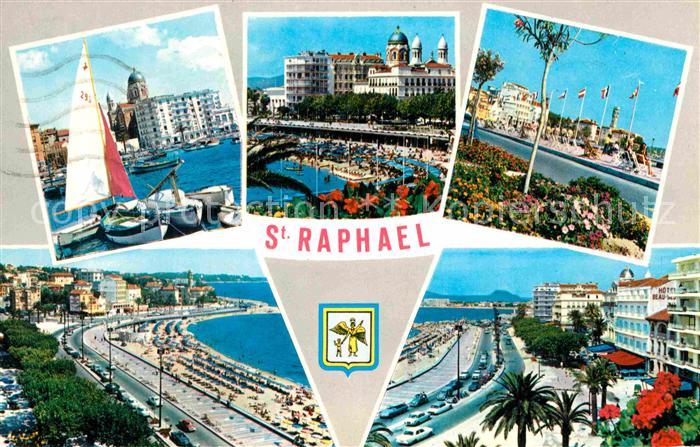 Saint-Raphael Var Le Port La plage Boulevard Felix Martin
