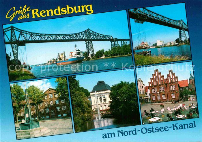 Rendsburg Schleswig-Holstein Nord Ostsee Kanal Brunnen Fontaene Schloss