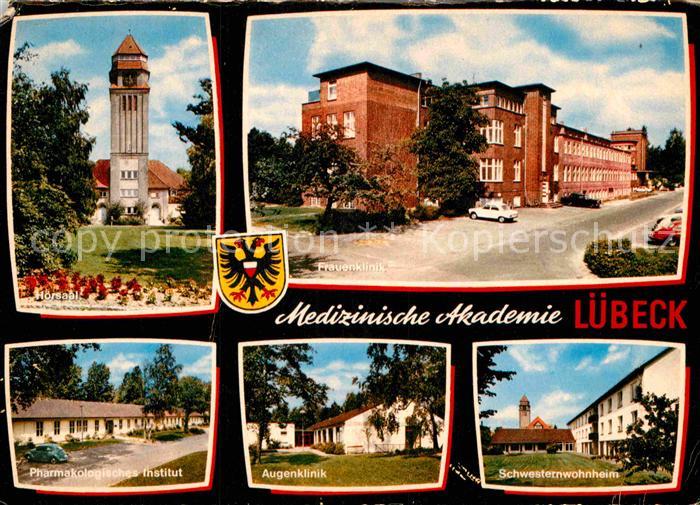 Luebeck Med Akademie Hoersaal Frauenklinik Pharm Institut Augenklinik Schwestern