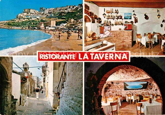 Gargano Ristorante La Taverna Gaststube Dorfgasse Strand