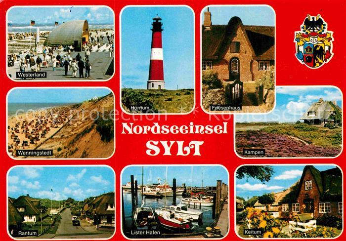 Insel Sylt Westerland Hoernum Leuchtturm Friesenhaus Wennigstedt Kampen Rantum L