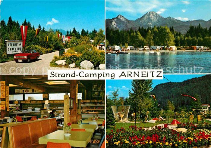 Faak am See Finkenstein Strand Camping Arneitz Einfahrt Restaurant Minigolf