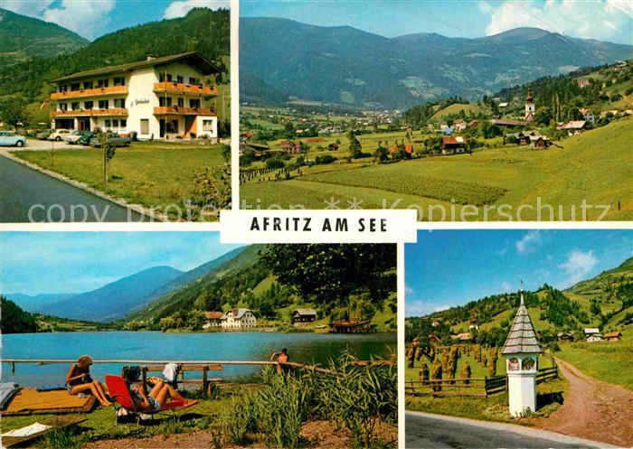 Afritz See Pension Laerchenhof Panorama See Bildstock