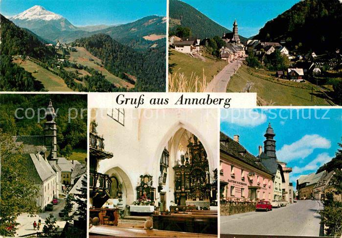 Annaberg Niederoesterreich Panorama Kirche Inneres Teilansichten