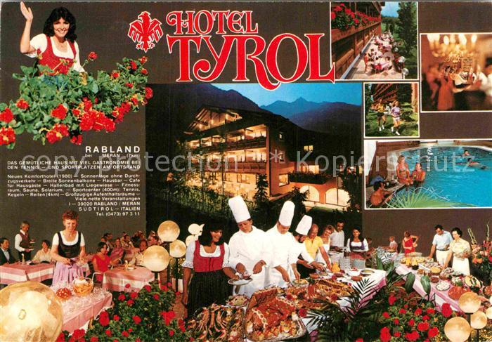 Rabland Hotel Tyrol Speisesaal Terrasse Hallenbad