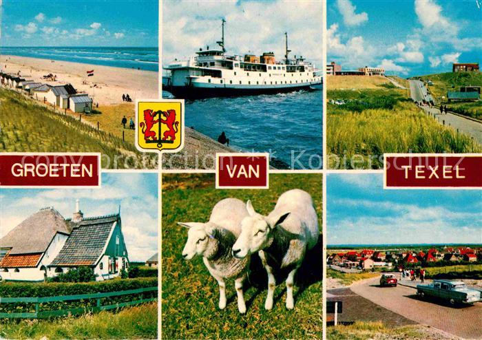 Texel Strand Faehre Teilansichten