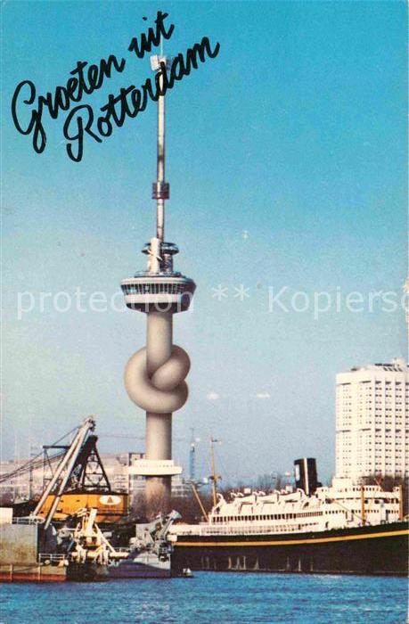 Rotterdam Fernsehturm Dampfer