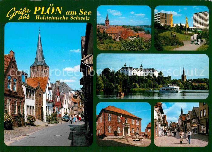 Ploen See Strassenpartien Schloss Kirche