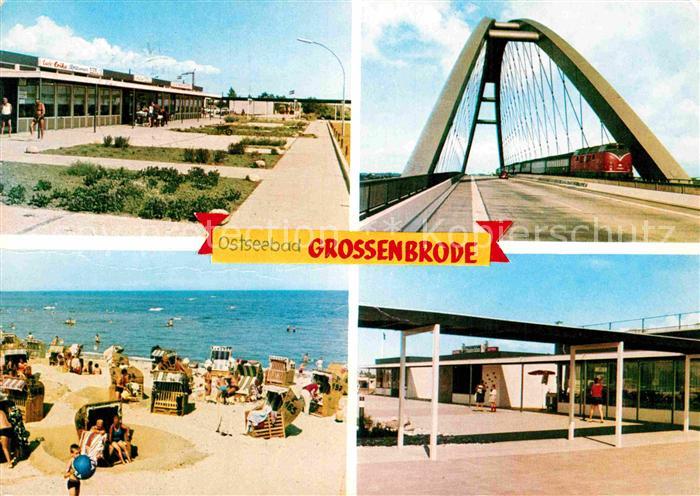 Grossenbrode Ostseebad Promenade Strand Bruecke