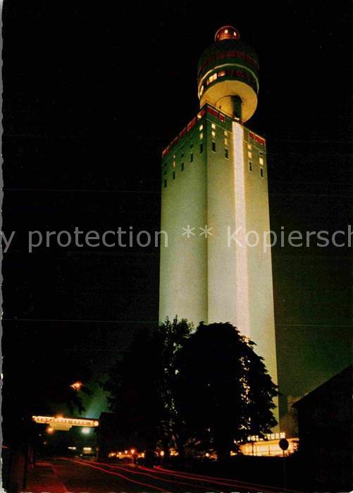 Frankfurt Main Henninger Turm bei Nacht