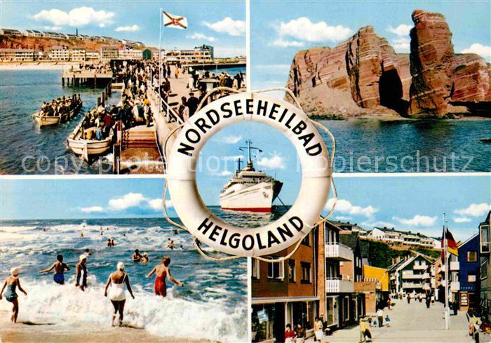 Helgoland Ausbootung Inselblick Badespass Ort