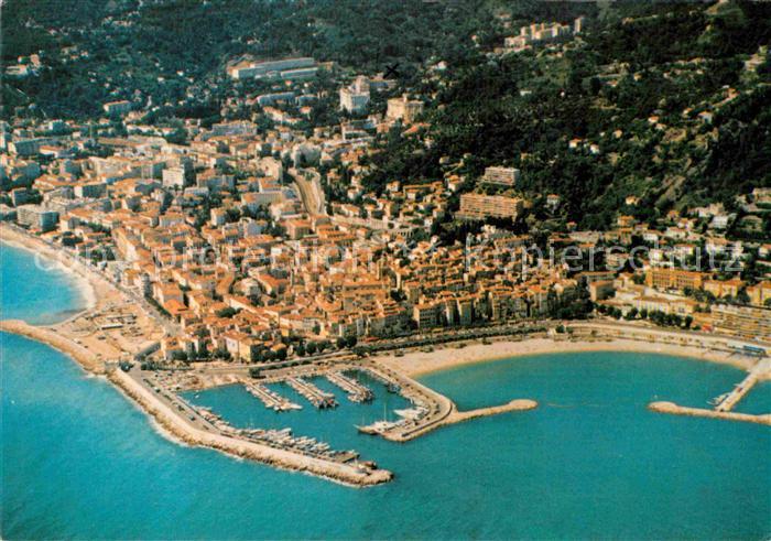 Menton Alpes Maritimes Vue aerienne Le port Les plages