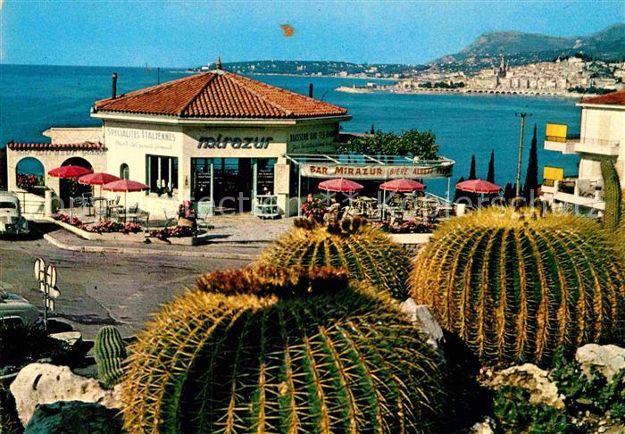 Menton Alpes Maritimes Le Mirazur Le Cap Martin pris de l'exploitation de cactee