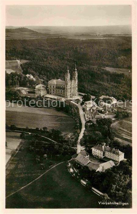 Bad Staffelstein Fliegeraufnahme Kloster Vierzehnheiligen
