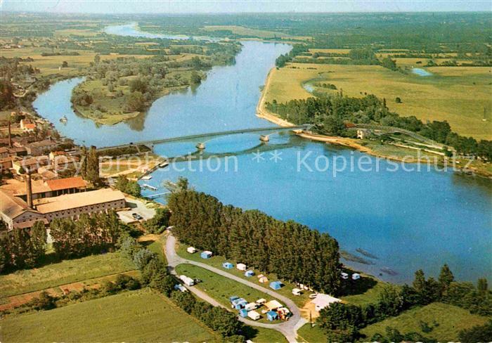 Saint-Romain-des-Iles Saint-Symphorien-d Fliegeraufnahme Campingplatz