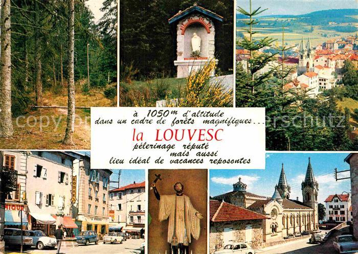 La Louvesc Gnadenbild Kirche Wegemadonna Wald Teilansicht