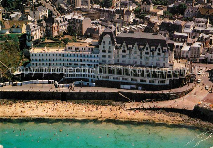 Granville Manche Fliegeraufnahme Strand