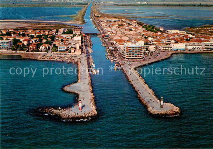 Grau-du-Roi Fliegeraufnahme Hafeneinfahrt