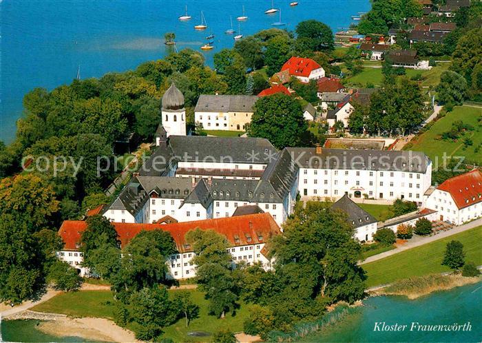 Fraueninsel Chiemsee Fliegeraufnahme Kloster Frauenwoerth