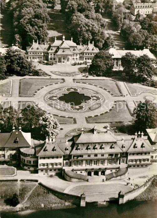 DRESDEN Elbe Fliegeraufnahme Schloss Pillitz
