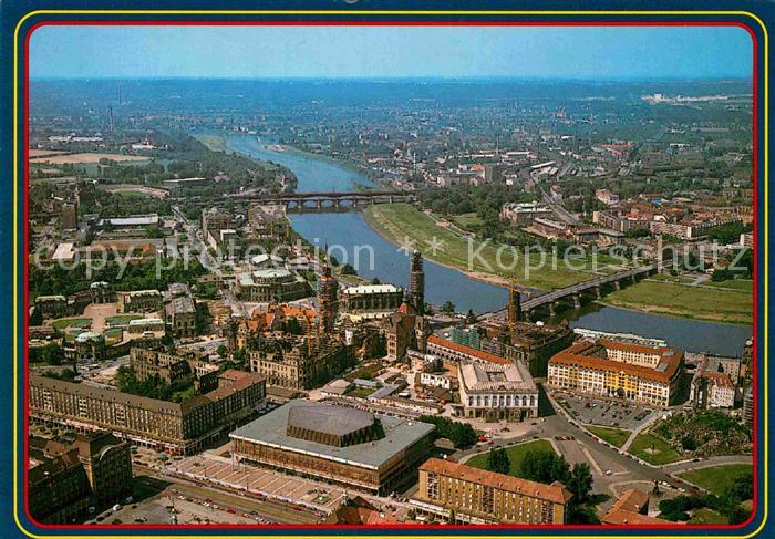 DRESDEN Elbe Fliegeraufnahme