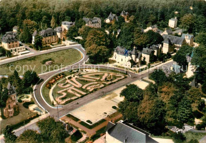 Bagnoles-de-l Orne Fliegeraufnahme Minigolfanlage