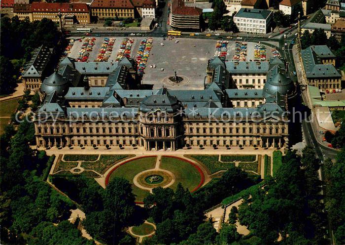 WueRZBURG Bayern Fliegeraufnahme Residenz