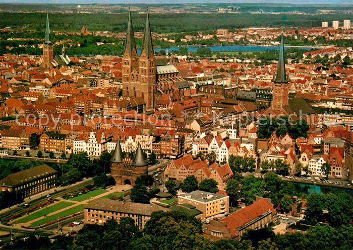 Luebeck Fliegeraufnahme