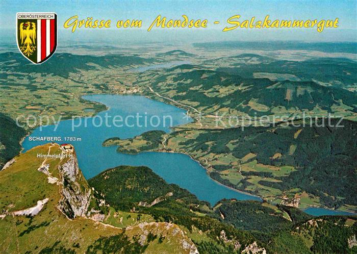 Mondsee Salzkammergut Fliegeraufnahme mit Irrsee