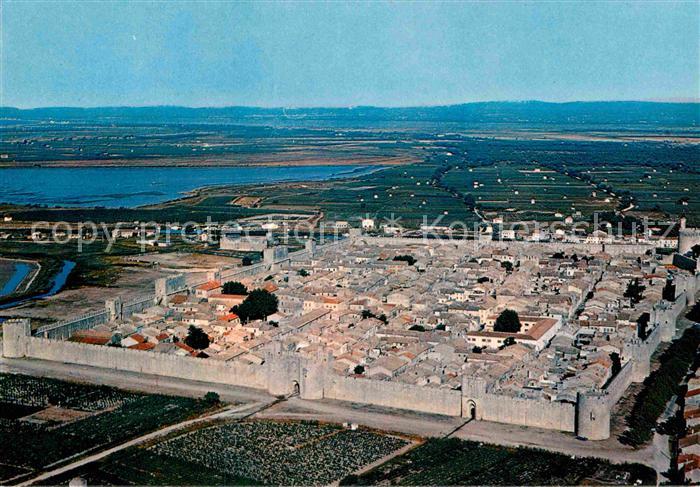 Aigues-Mortes Gard Fliegeraufnahme