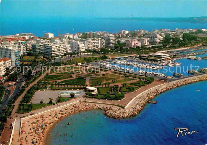 Cannes Alpes-Maritimes Fliegeraufnahme Hafen Saint Marguerite