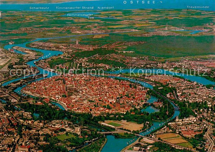 Luebeck Fliegeraufnahme