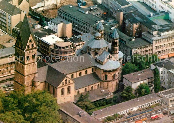 Koeln Rhein Fliegeraufnahme Basilika Sankt Aposteln
