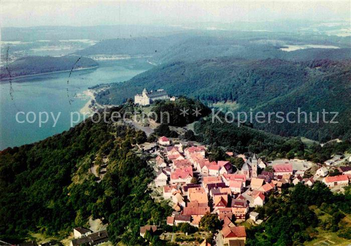 Waldeck Edersee Fliegeraufnahme Edertalsperre Schloss