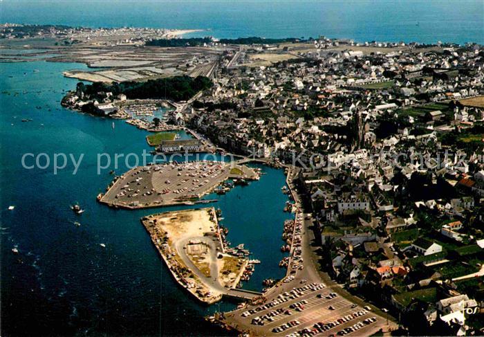 Le Croisic Fliegeraufnahme Hafen und Stadt