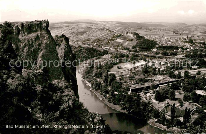 Bad Muenster Stein Ebernburg Panorama Rheingrafenstein Felsen