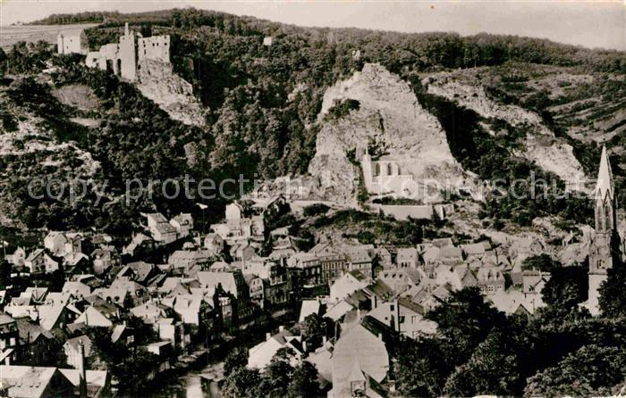 Oberstein Nahe Panorama Felsenkirche Burgruine