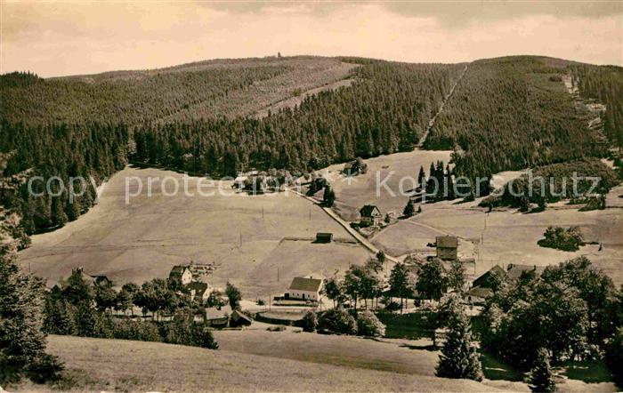 Wildenthal Eibenstock Panorama mit Auersberg