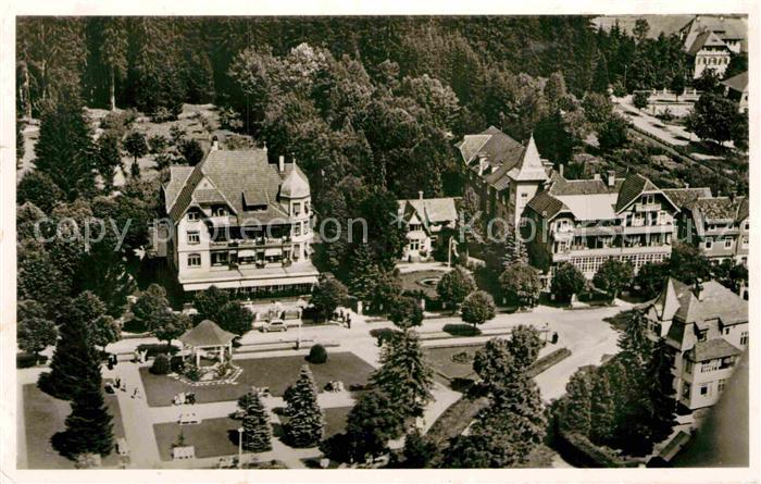 Koenigsfeld Schwarzwald Hindenburgplatz Kurort Fliegeraufnahme